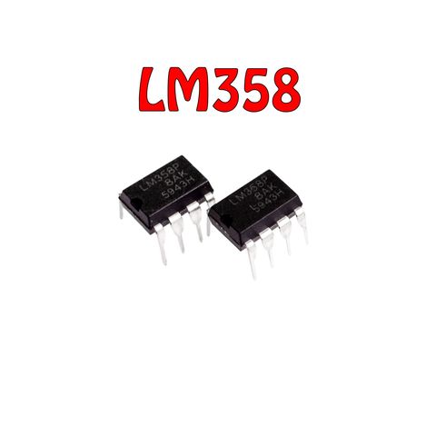 10 шт./лот чипы ICs для электроники LM358N lm358 358 линейный инструментальный буфер операционный усилитель 1,1 МГц DIP8 ► Фото 1/1