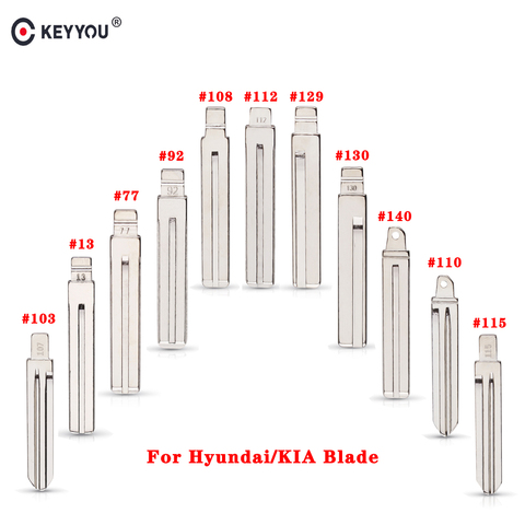 KEYYOU флип-ключ для Kia K2, K5, Spotage, RIO для Hyundai Verna, I30, IX35, HB20, Sonata, Elantra, дистанционный Автомобильный ключ HY20/TOY40/TOT48 ► Фото 1/5