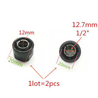 Фрезерный патрон с гайкой 12,7 мм, 1/2 дюйма, 1/4 дюйма, для RYOBI Втулка Конусная Зажимная RE-601 Ridgid R2200 R2930 WORX WX15RT.1 WU600.2 WU601.2 ► Фото 1/4