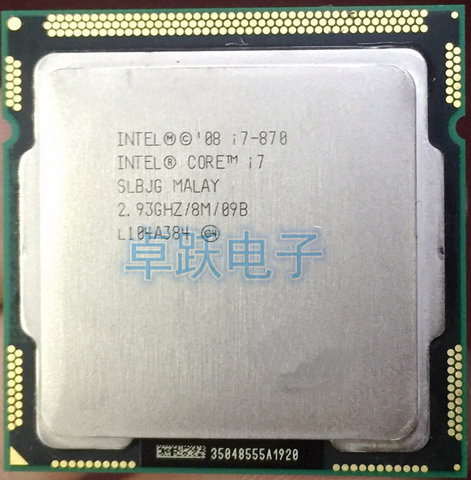 Процессор lntel i7 870 Quad Core ► Фото 1/1