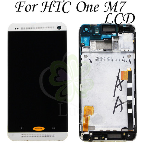 ЖК-дисплей 4,7 ''для HTC ONE M7, сенсорный экран для HTC ONE M7, дисплей с дигитайзером в сборе, замена ► Фото 1/5
