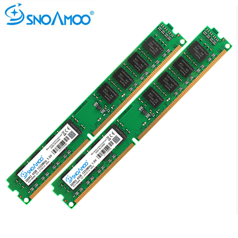 SNOAMOO оперативная память для настольного ПК, оперативная память s DDR3 4 Гб 1333 МГц 240 pin 2 ГБ 8 ГБ ОЗУ для компьютера Intel ARM DIMM, пожизненная Гарантия ► Фото 1/6