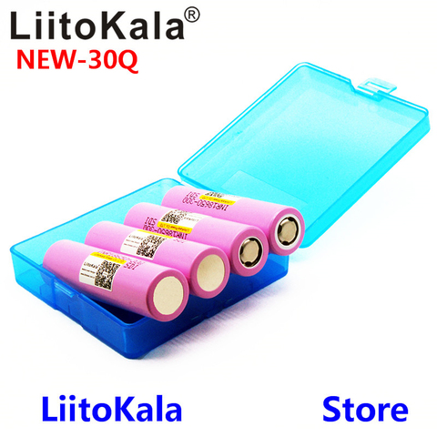 Новинка 100% оригинальный Liitokala 18650 3000 мАч перезаряжаемые батареи INR18650 30Q литиевая батарея ► Фото 1/4