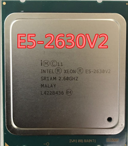 Серверный процессор Intel Xeon E5 2630 V2 SR1AM, 2,6 ГГц, 6-ядерный, 15 Мб, LGA2011 ► Фото 1/1