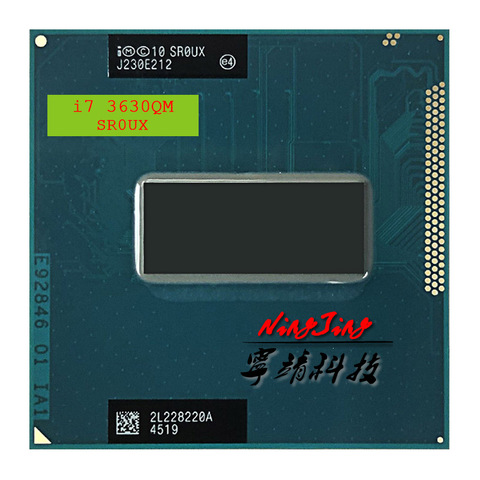 Четырехъядерный процессор Intel Core, процессор i7 3630QM SR0UX 2,4 ГГц, Восьмиядерный процессор 6M 45W Socket G2 / rPGA988B ► Фото 1/1