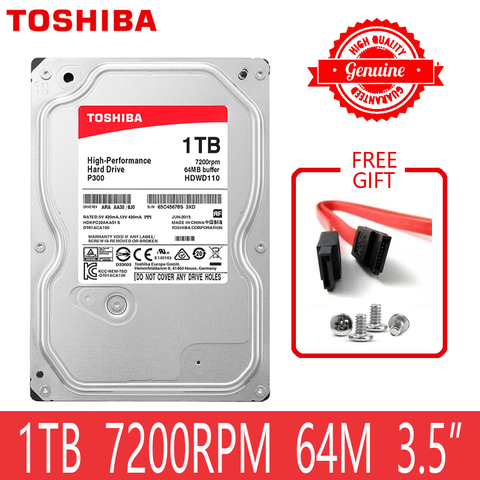 TOSHIBA, высокопроизводительный 1 ТБ жесткий диск 1000 Гб HDD 3,5 