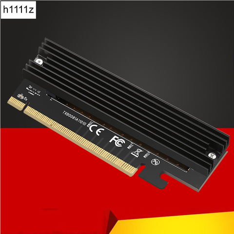 Адаптер H1111Z для карт PCIE M2, адаптер M.2 для PCIE X16, адаптер M2 SSD M2 NVME PCI-E M с ключом, поддерживает 2230-2280 M.2 SSD ► Фото 1/6