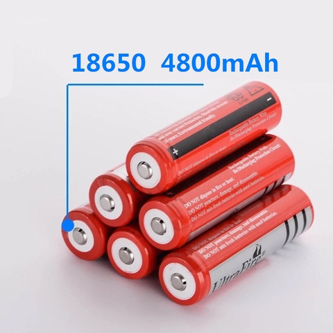 Перезаряжаемая литиевая батарея 18650, 4800 мАч, 3,7 в, литий-ионная батарея для фонарика, фонарика 18650, батареи GTL EvreFire ► Фото 1/3