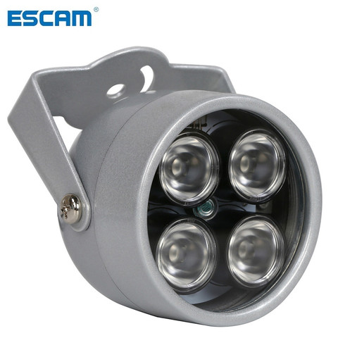 ESCAM ip CCTV светодиодный S 4 Массив ИК светодиодный осветитель Светильник ИК Инфракрасная Водонепроницаемая Ночное видение CCTV заполняющий свет... ► Фото 1/6