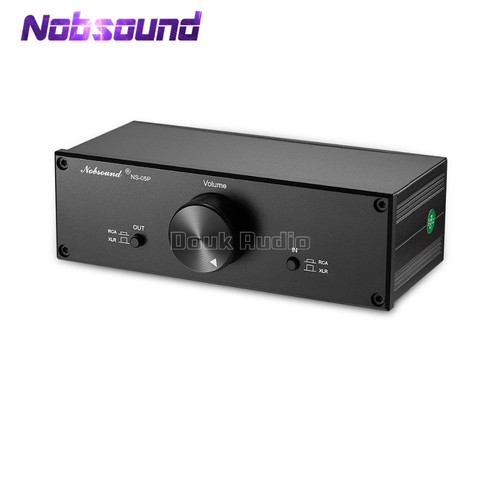 Nobsound NS-05P полностью сбалансированный Пассивный предусилитель Pre-Amp XLR/RCA регулятор громкости для активных динамиков и других аудиоустройств ► Фото 1/6