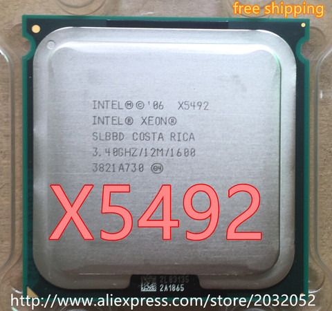 Процессор Intel Xeon X5492, 3,4 ГГц/12 МБ/1600 МГц/четырехъядерный, LGA 771 ЦП/SLBBD (100% рабочий, бесплатная доставка) ► Фото 1/1