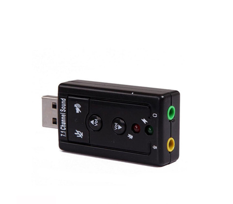 Мини Внешняя USB Звуковая карта адаптер 7,1 канал 3,5 мм разъем для наушников Микрофон интерфейс 3D Аудио конвертер для ПК ► Фото 1/3