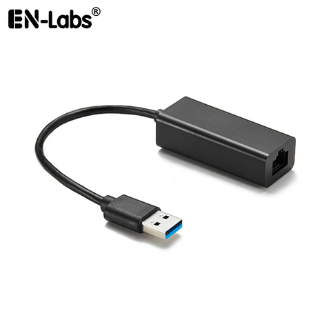 EN-Labs USB Ethernet USB 3,0 2,0 к RJ45 10/100/1000 Мбит/с, гигабитный адаптер для ноутбука, ПК, Android TV, телеприставка, сетевая карта USB Lan ► Фото 1/5