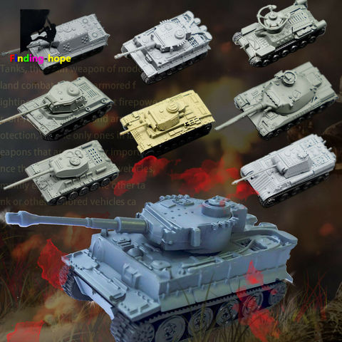 1/144 масштаб 4D сборный Танк модель Panzerkampfwagen T-34/85 AMX-30MAIN Строительные кирпичи мировая война военный боевой танк ► Фото 1/5