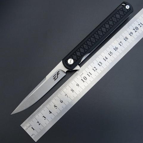 Складной нож Eafengrow EF16, D2 стальное лезвие + G10 Ручка, карманный нож для кемпинга, охоты, фруктов, нож для наружного использования, инструмент для повседневного использования ► Фото 1/6