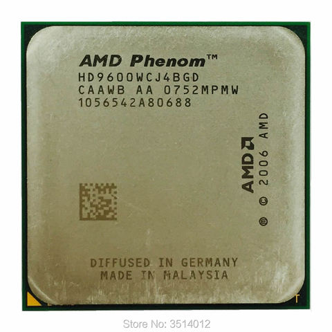 Четырехъядерный процессор AMD Phenom X4 9600 2,3 ГГц HD9600WCJ4BGD/HD960ZWCJ4BGD/HD960BWCJ4BGD Разъем AM2 + ► Фото 1/1