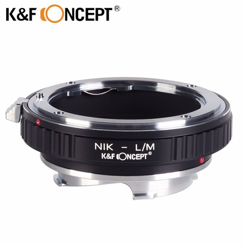 K & F CONCEPT Адаптер для крепления объектива Nikon для объектива (to), подходит для объектива камеры Leica M, адаптер для объектива камеры Nikon-L/M ► Фото 1/6