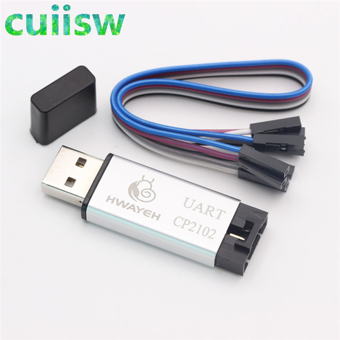 Алюминиевый корпус CP2102 USB 2,0 для TTL UART модуля 5-контактный последовательный преобразователь STC заменяет модуль FT232 Поддержка 5 В/3,3 В ► Фото 1/6