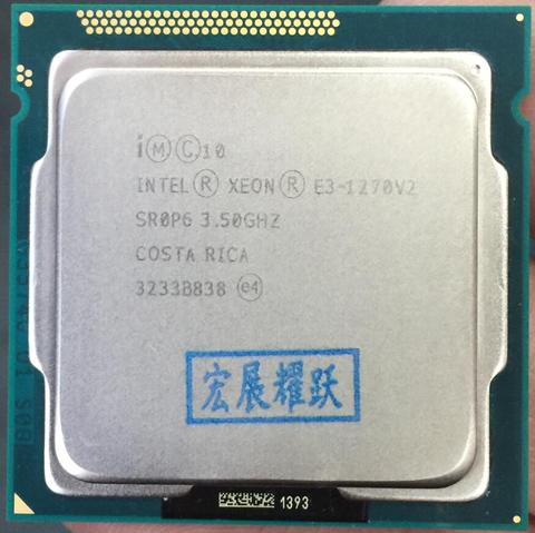 Процессор Intel Xeon, четырехъядерный процессор E3 1270 V2, настольный процессор LGA1155, 1270, v2, V2, ► Фото 1/2