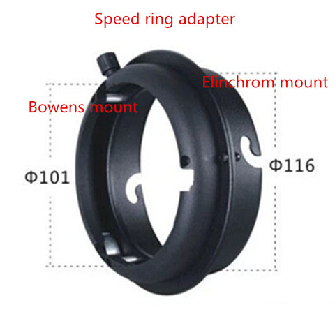 Кольцевой адаптер для скоростной студийной фотосъемки для импульсной вспышки Elinchrom для мягких аксессуаров Bowens диффузор отражатель тубус ► Фото 1/5