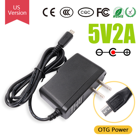 Оранжевый Pi 5V/2A видео из AV в OTG Мощность адаптер переменного тока, США Версия OTG Питание, подходит к Zero/ноль плюс 2/2G-IOT/беспроигрышных Плюс/R1 ► Фото 1/5