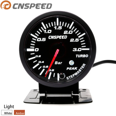 Автомобильный турбонаддув CNSPEED, 60 мм, 2,5 дюйма, 3 бар, 12 В, светодиодный Белый Янтарный дисплей с пиПредупреждение лом и датчиком YC101410 ► Фото 1/6