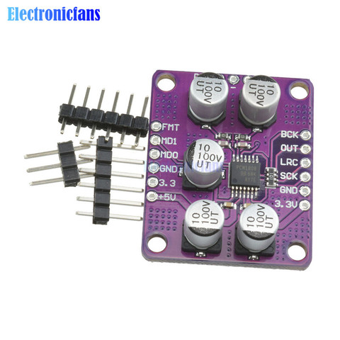 PCM1808 105dB SNR аудио стерео ADC односторонний Аналоговый Входной декодер 24bit усилитель плата модуль проигрывателя ► Фото 1/6