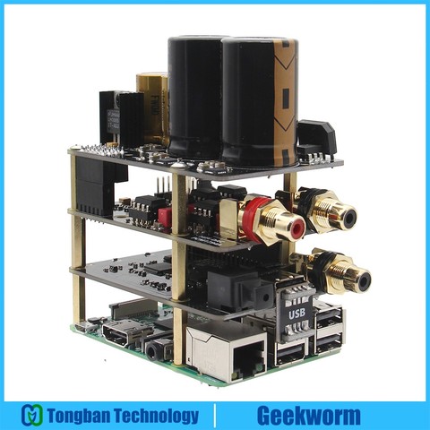 Raspberry Pi Kit X10, Hi-Fi аудио комплект-B X10 DAC Плата расширения + плата электропитания для X10-PWR плата для Raspberry Pi 3 B ► Фото 1/1