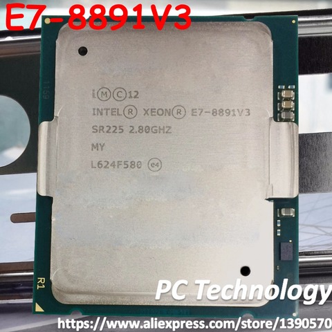 Оригинальный процессор Intel Xeon 2,80 V3, 8891 ГГц, 10 ядер, 45 МБ, SmartCache E7 V3 LGA2011, 165 Вт, 1 год гарантии ► Фото 1/2