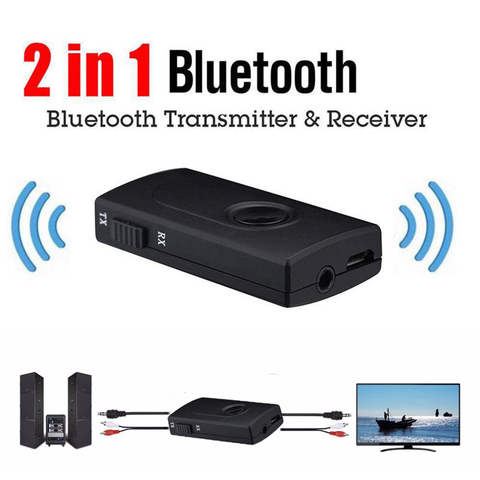 Беспроводной Bluetooth V4 передатчик и приемник адаптер стерео 3,5 мм аудио музыкальный адаптер с USB зарядным кабелем 3,5 мм аудиокабель ► Фото 1/6