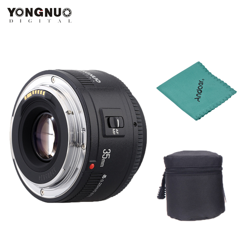 Объектив Yongnuo YN 35 мм F2.0, широкоугольный объектив с фиксированным/основным автофокусом для камер Canon 600d 60d 5DII 5D 500D 400D 650D 600D 450D ► Фото 1/6
