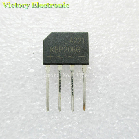 10 шт./лот Новый KBP206 KBP206G DIP Bridge выпрямитель 2 а 600 в оптовая продажа электронный ► Фото 1/1