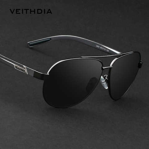 Мужские солнцезащитные очки VEITHDIA, из алюминиево-магниевого сплава с поляризационными стеклами, модель 2605, 2022 ► Фото 1/6