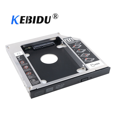 Корпус kebidu AK SATA 3,0 к Sata 2nd HDD Caddy 12,7 мм, корпус SSD Optibay для Lenovo Thinkpad R400 R500 T420 T430 T520 ► Фото 1/5