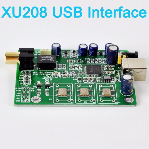 FC1 HIFI XMOS XU208 асинхронный USB к I2S IIS DSD коаксиальный конвертер XU208 USB интерфейс ► Фото 1/3