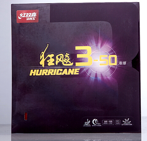 DHS Hurricane 3-50 3 50 губчатая резина (пинг-понг) с губкой Malong Xuxin backhand ► Фото 1/5