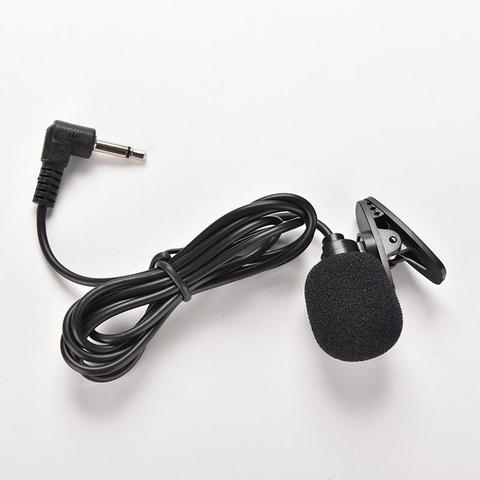Зажим для микрофона 3,5 мм, 1,5 м, внешний мини-USB адаптер для микрофона, проводной мини-микрофон без рук с зажимом для ПК и ноутбуков ► Фото 1/4