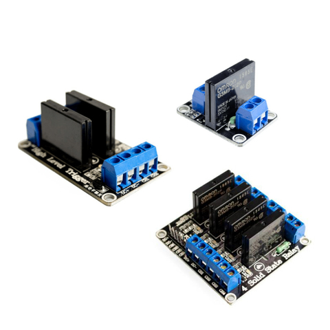 1 / 2 / 4 канала твердотельные реле G3MB-202P DC-AC PCB, SSR в 5VDC из 240V AC 2A для arduino ► Фото 1/5