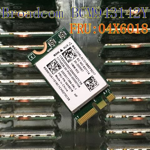 Плата Wi-Fi Broadcom BCM43142 1x1BN + BT4.0 PCIE M.2 WLAN для Lenovo G40 G50 Z50 FRU 04X6018 20220557 ► Фото 1/2