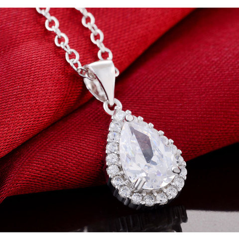 2022 Новое поступление 925 стерлингового серебра четыре цвета модные ожерелья и подвески с цепочкой для женщин ювелирные изделия X711 ► Фото 1/3