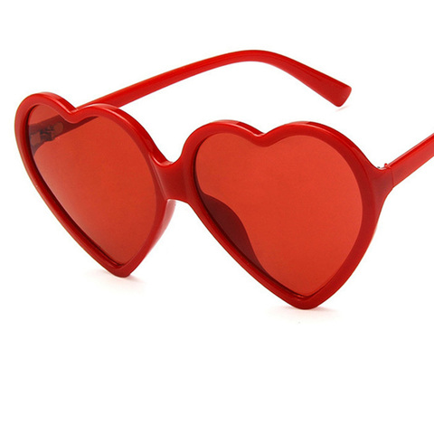 Женские милые пикантные солнцезащитные очки модная модель в стиле «любящее сердце» солнцезащитные очки для женщин брендовая Дизайнерская обувь в стиле ретро; В винтажном стиле; Недорогие солнцезащитные очки красные оттенки ► Фото 1/6