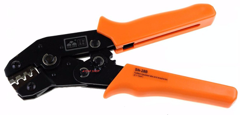 SN28B SN мини-инструмент для обжима в европейском стиле, обжимные плоскогубцы 0,1-1 мм2, многофункциональные инструменты оранжевого цвета ► Фото 1/4