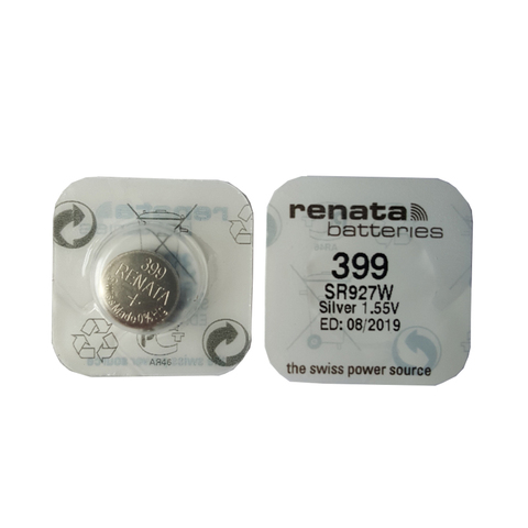 2 шт./лот RENATA Swiss 399 SR927W 1,55 V для часов, серебряные часы, батареи ► Фото 1/1