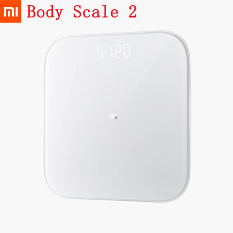 Оригинальные смарт-весы Xiaomi 2, весы для здоровья, Bluetooth 5,0, цифровые весы с поддержкой Android 4,3, iOS 9, приложения Mifit ► Фото 1/6