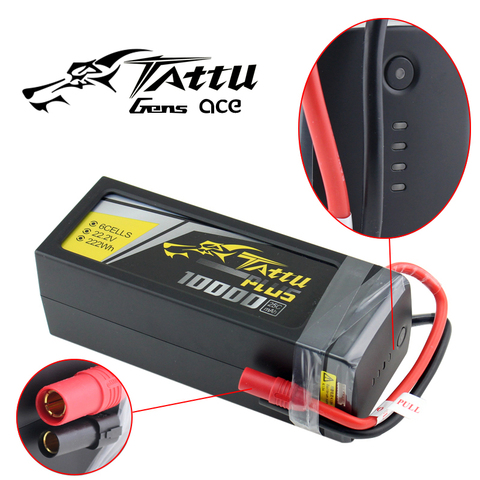 Аккумулятор TATTU PLUS 10000 мАч PLUS 25C 22,2 в 6S1P 6S FPV Lipo с разъемом AS150 для радиоуправляемого дрона ► Фото 1/6