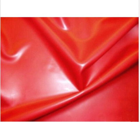 Постельное белье из латекса, 0,4 мм, красное, 200 см x 200 см с проклеенными швами ► Фото 1/1