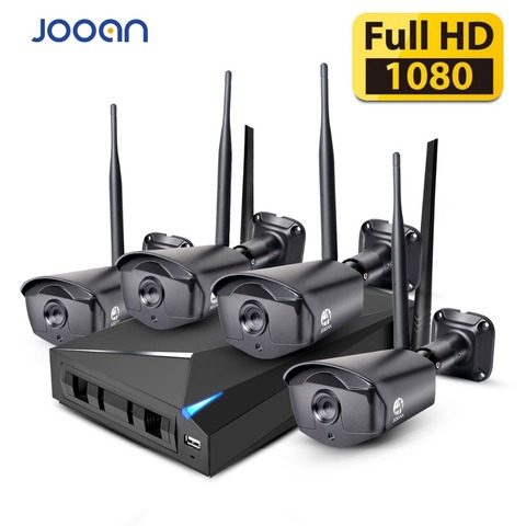 Беспроводная камера видеонаблюдения JOOAN, 4 канала, NVR, 1080P, Wi-Fi, IP ► Фото 1/1
