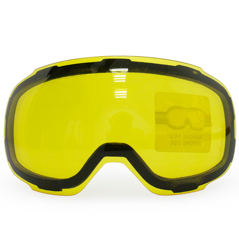 Оригинальные магнитные линзы желтого цвета для лыжных очков, противотуманные лыжные очки UV400, зимние очки, очки для ночного катания на лыжах... ► Фото 1/5