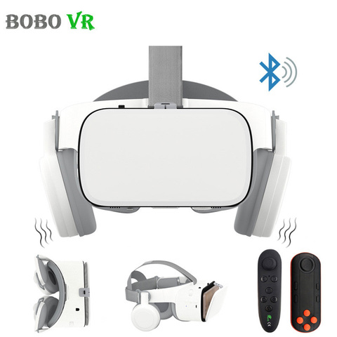 BOBOVR Z6 улучшенные 3D очки VR гарнитура Google Cardboard Bluetooth очки виртуальной реальности беспроводной VR шлем для смартфонов ► Фото 1/6