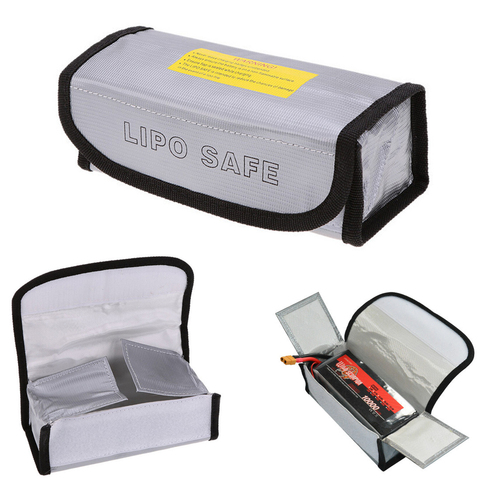 Пожаробезопасный литий-полимерный защитный чехол для батарей, защитный чехол для батарей Lipo, сумка для зарядки, защитный чехол для батарей ... ► Фото 1/5